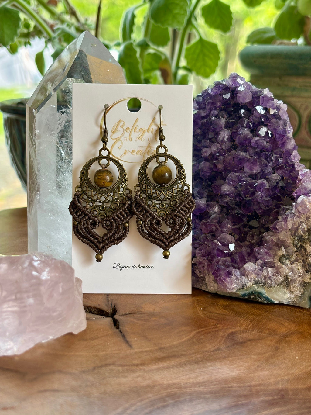 BO-027 - "Cœur" -  oeil de tigre