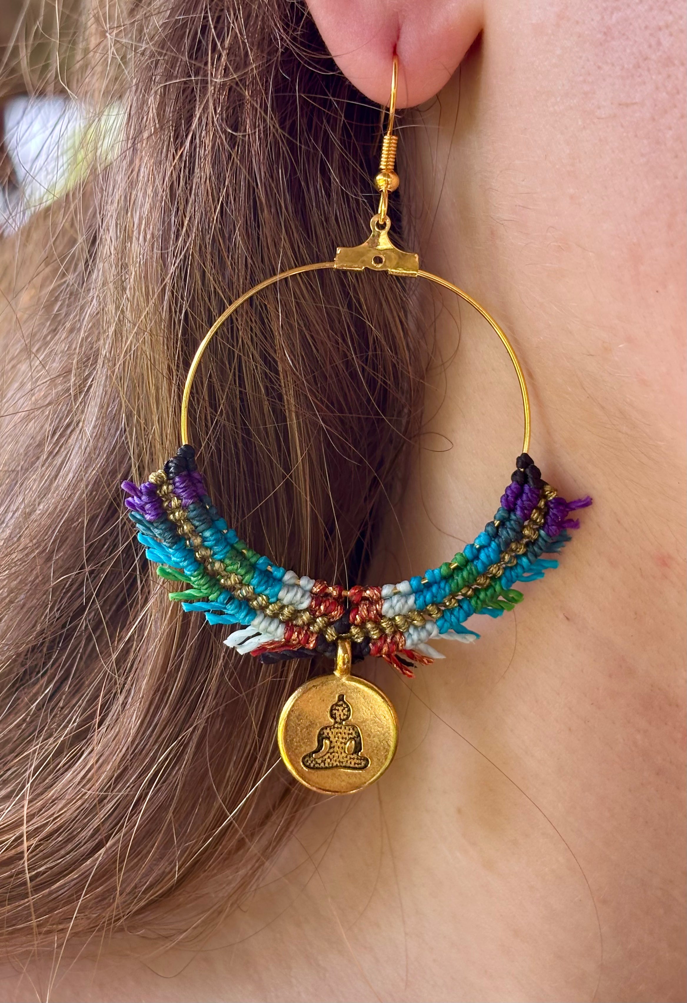 BO-038 - Créole Bouddha' bleu-vert