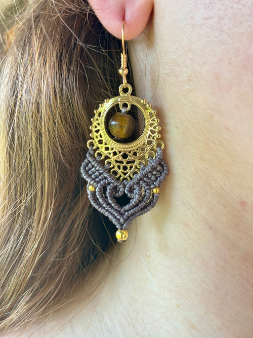 BO-009 - "Cœur" - oeil de tigre - d