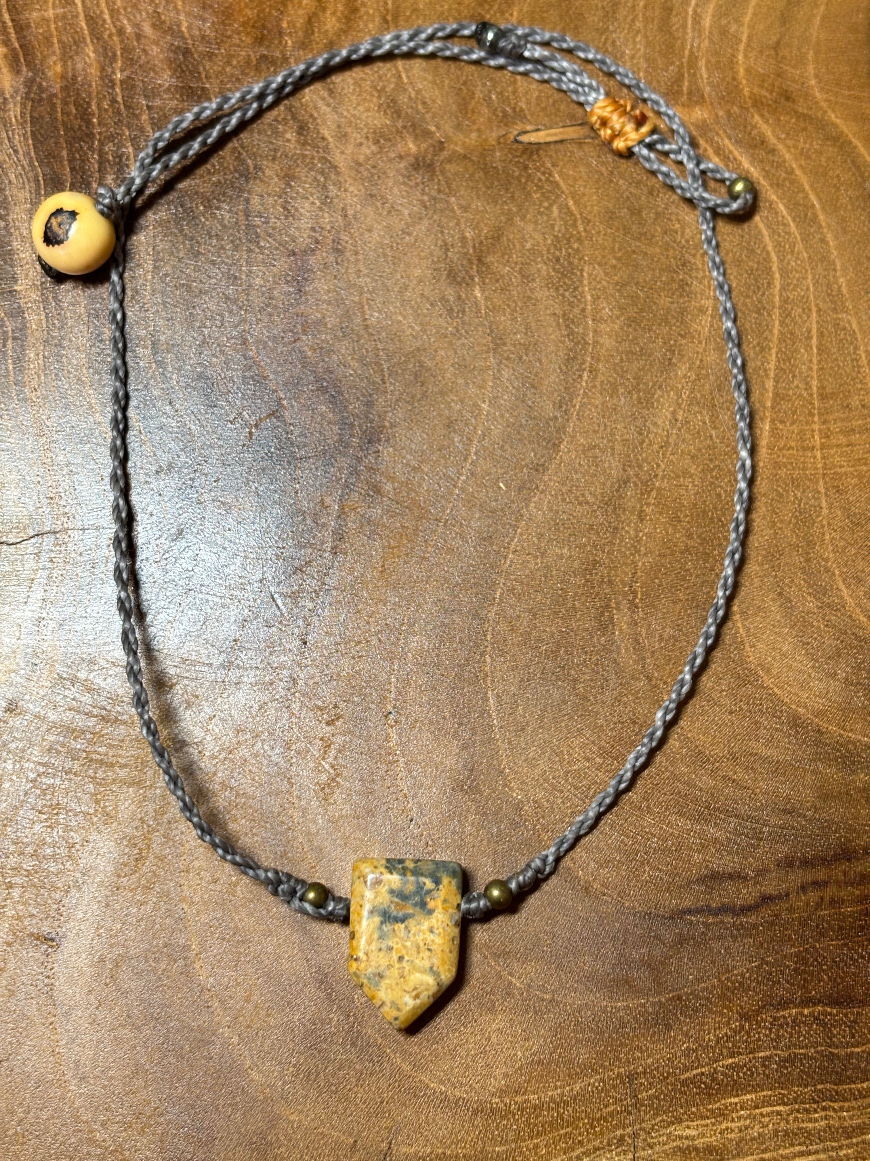 CO-039 - Choker minimaliste - Pierre de jaspe - b