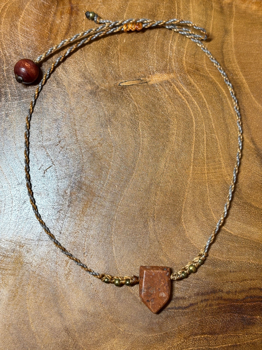 CO-038 - Choker minimaliste - Pierre de jaspe - b