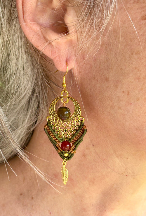 BO-001 -002-003- "Yama" - cornaline et oeil de tigre - da