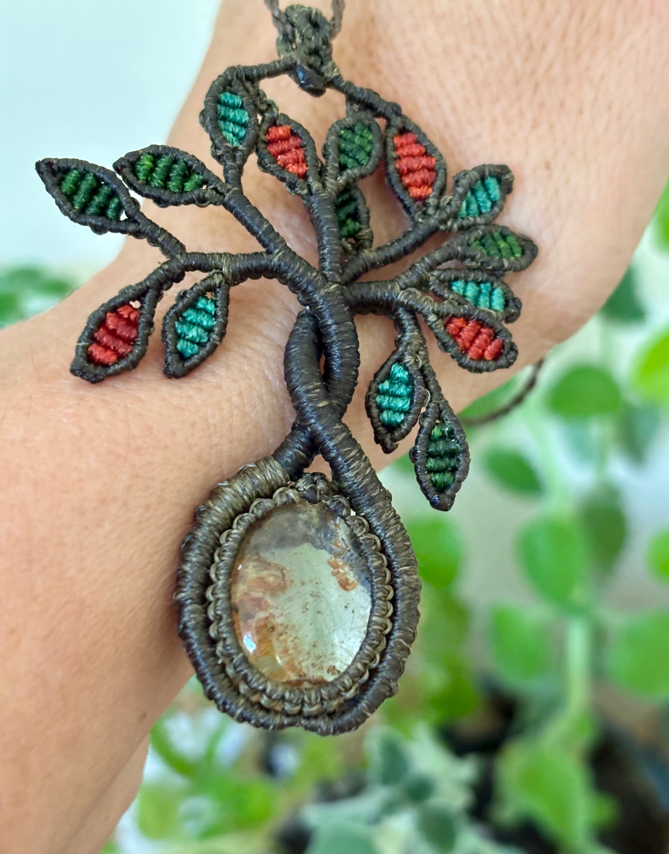 Collier Arbre de vie quartz jardin