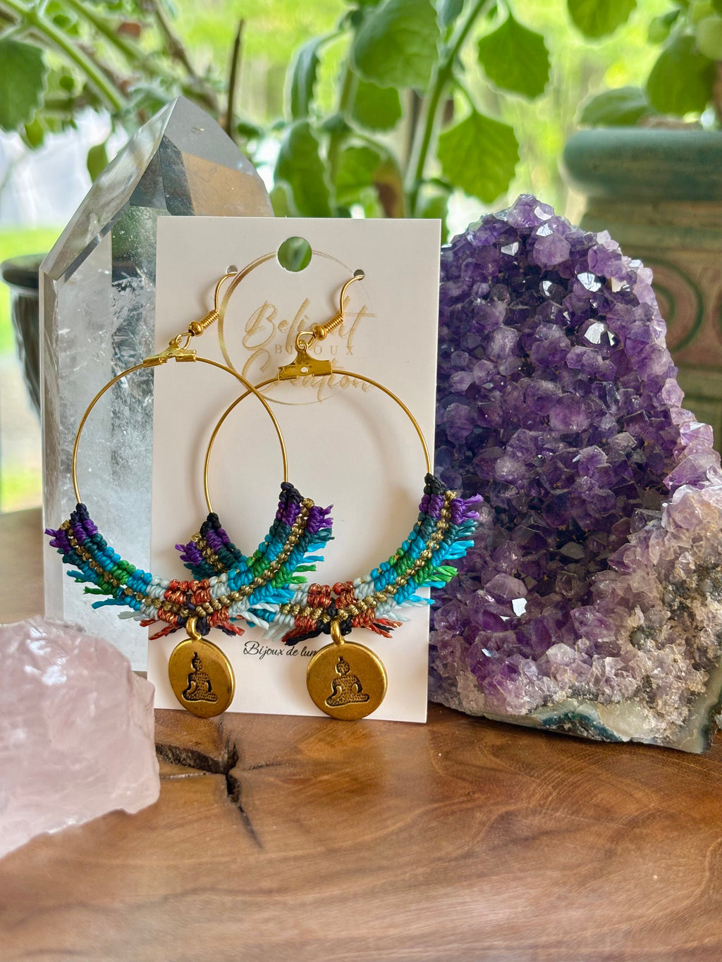 BO-038 - Créole Bouddha' bleu-vert