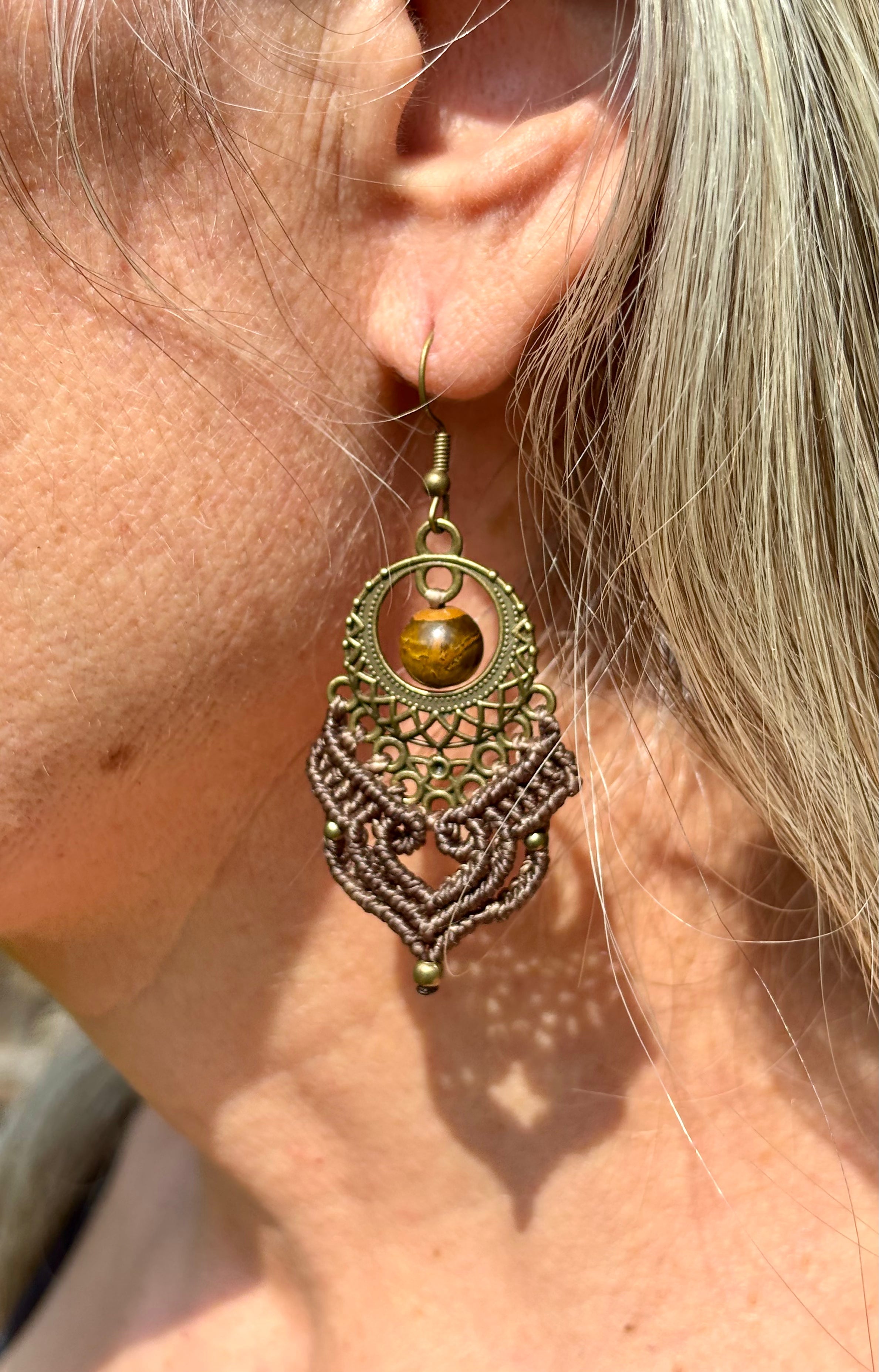 BO-027 - "Cœur" -  oeil de tigre