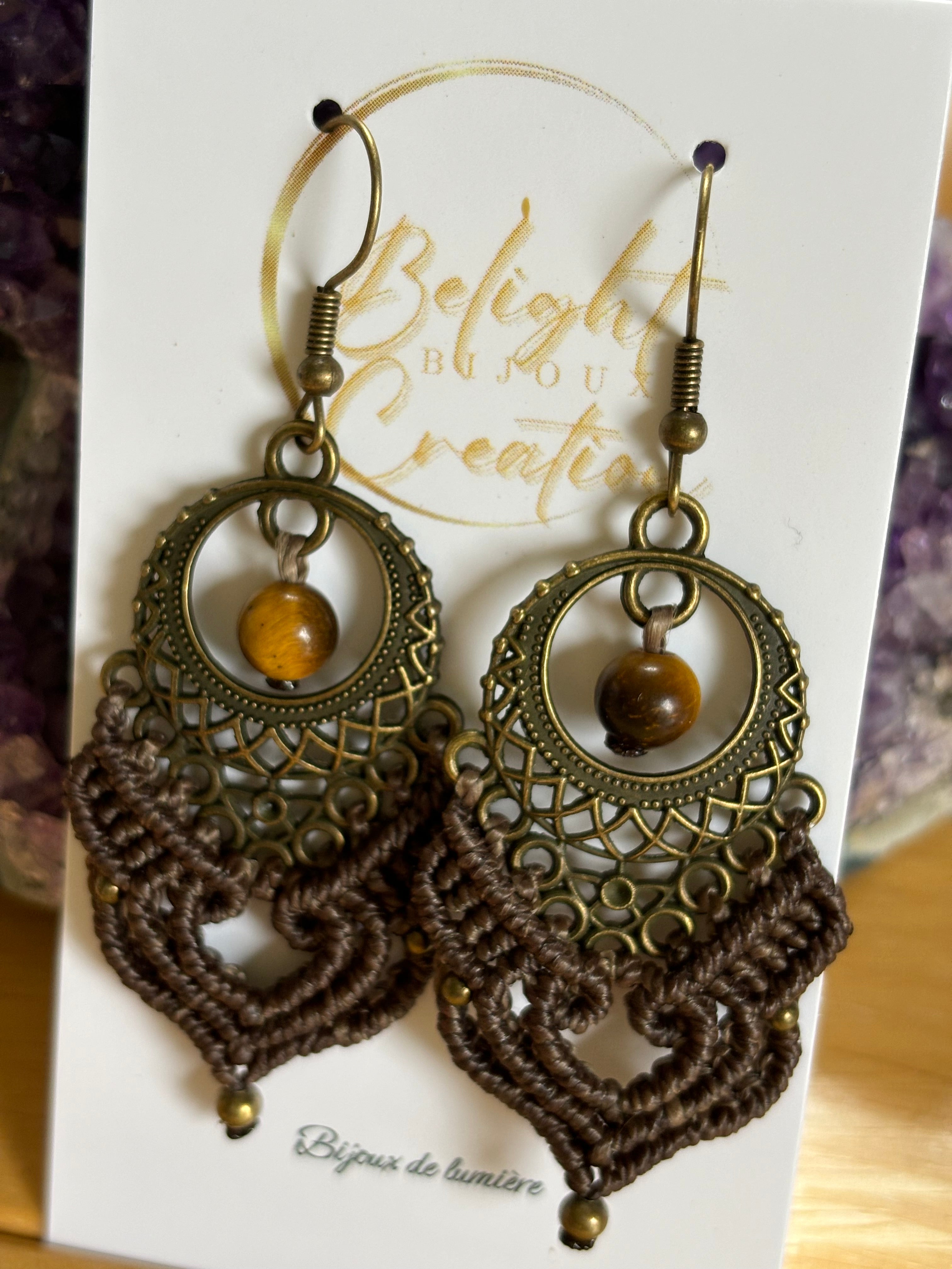 BO-026 - "Cœur"- oeil de tigre -