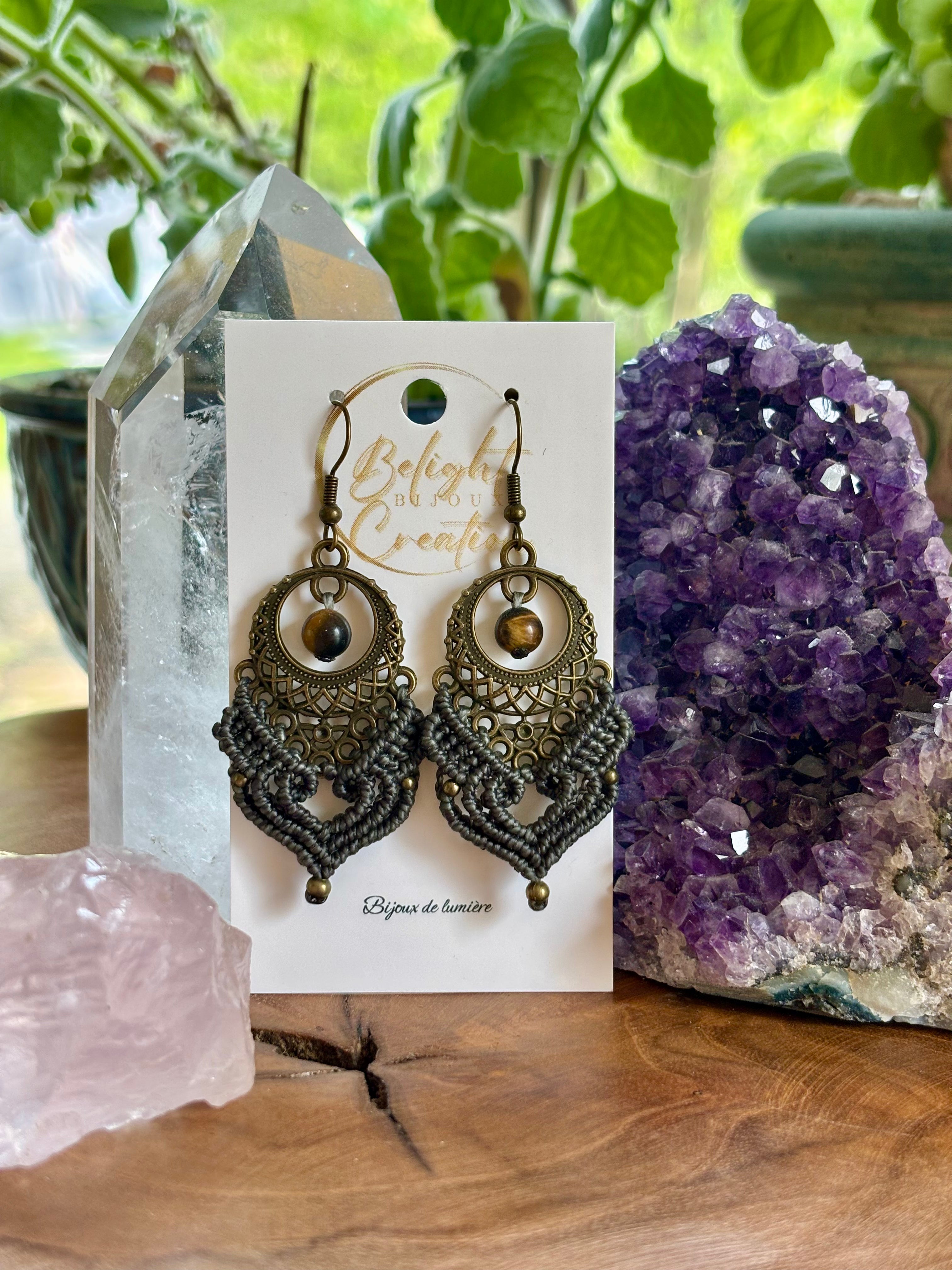 BO-026 - "Cœur"- oeil de tigre -