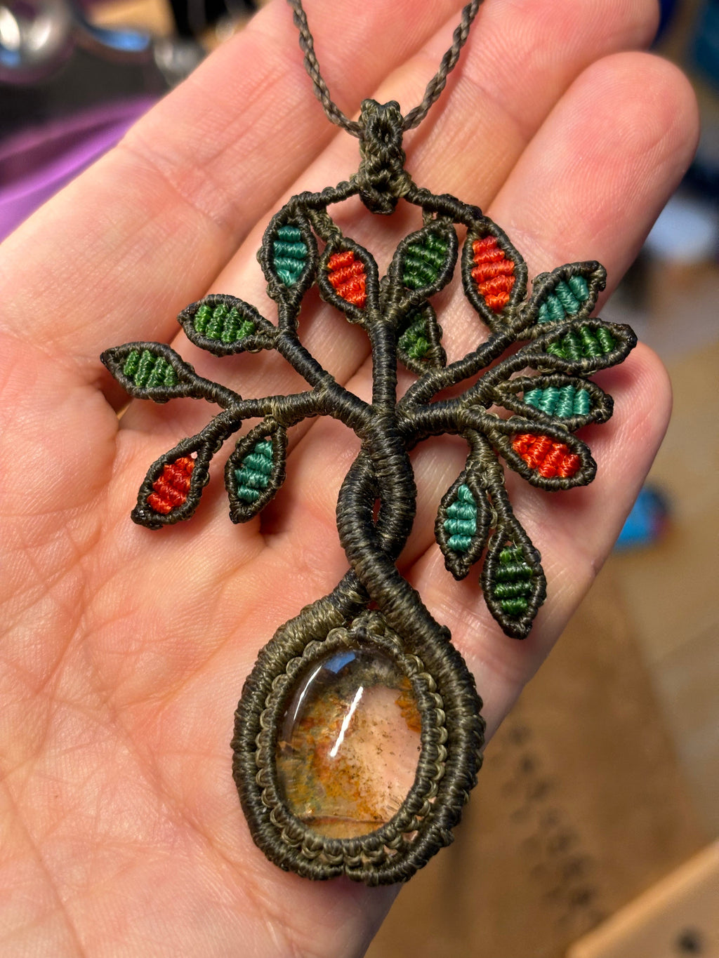 Collier Arbre de vie quartz jardin