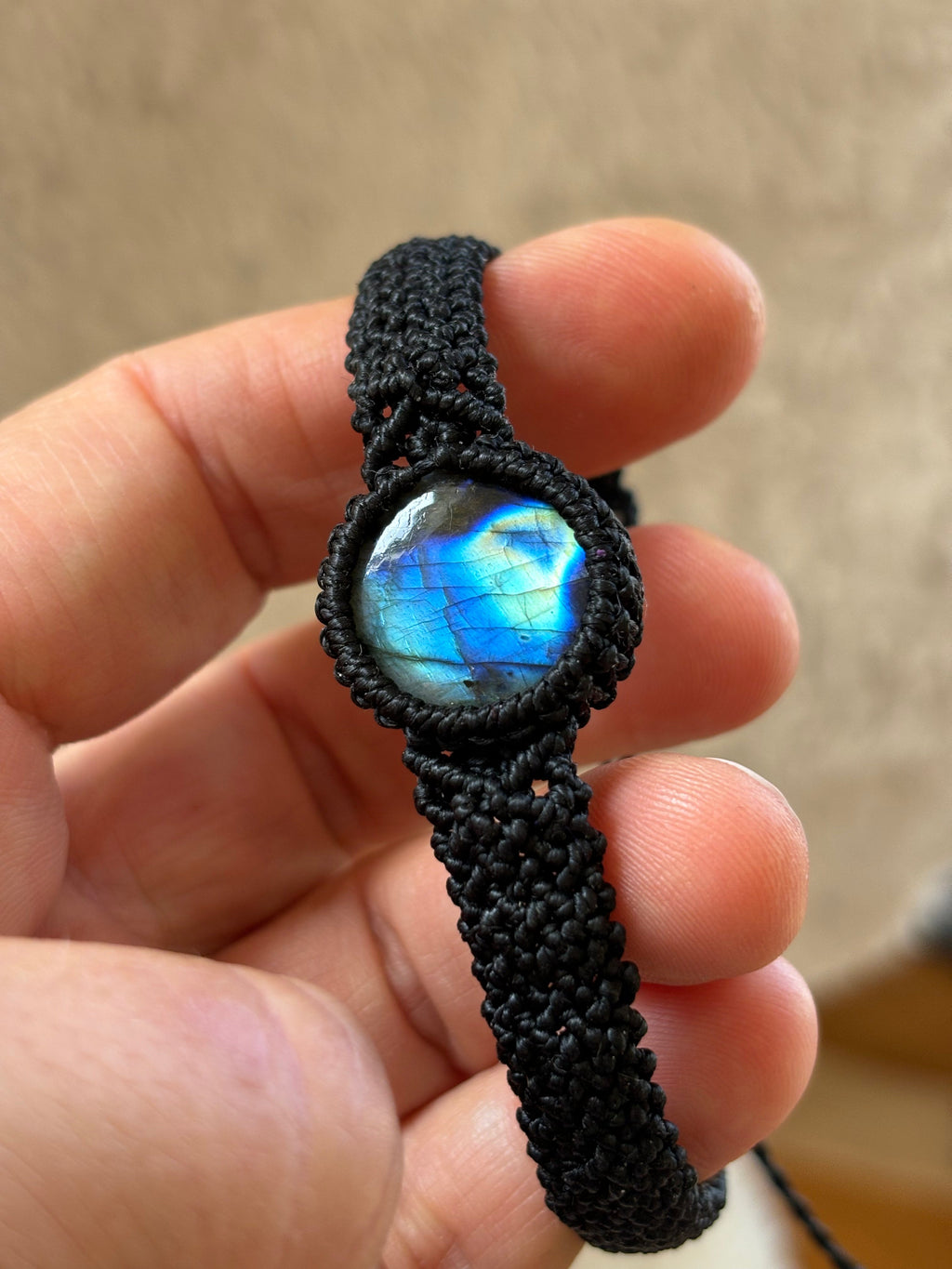 BR003 - Labradorite unisex - Noir