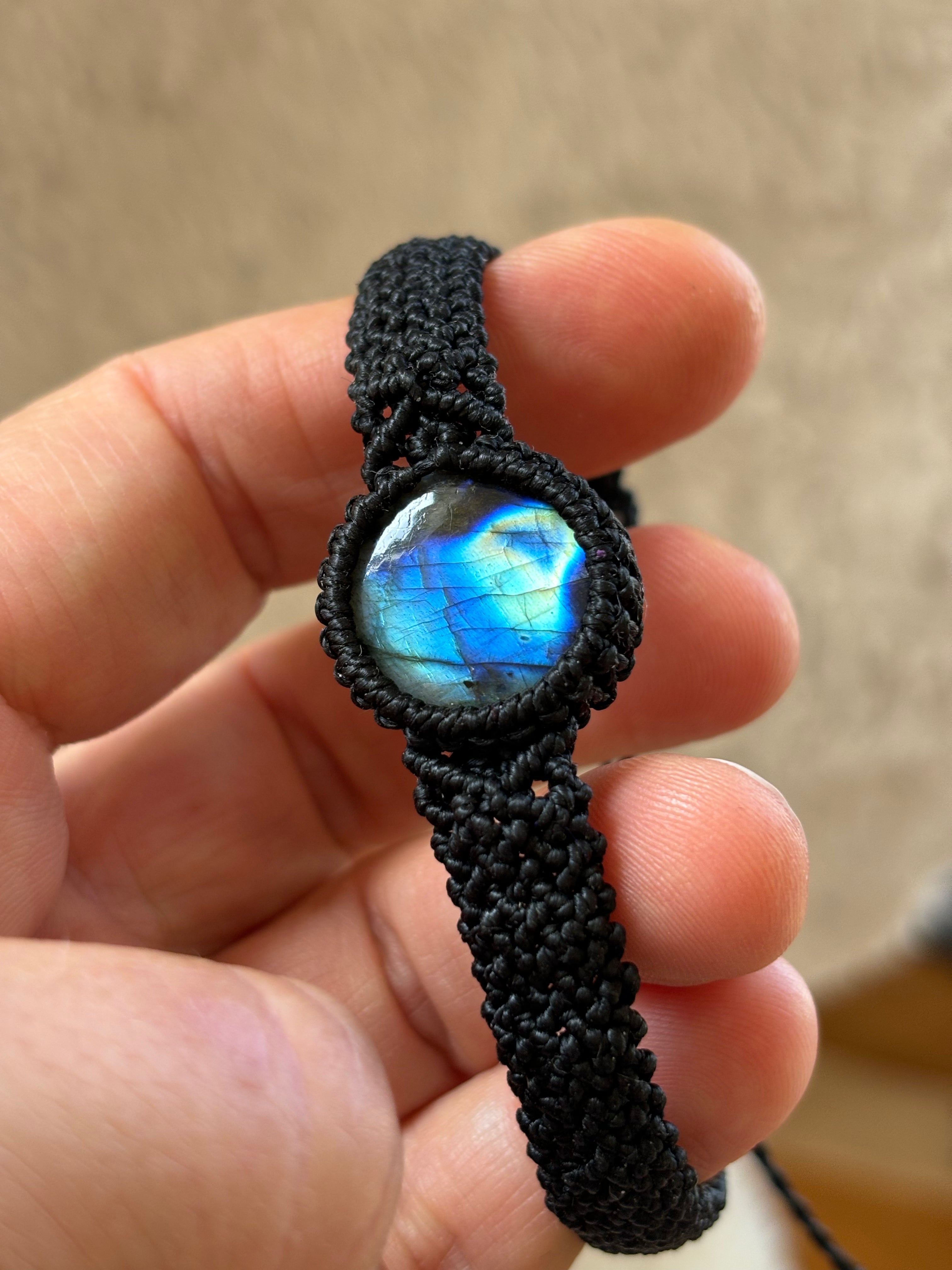 BR003 - Labradorite unisex - Noir