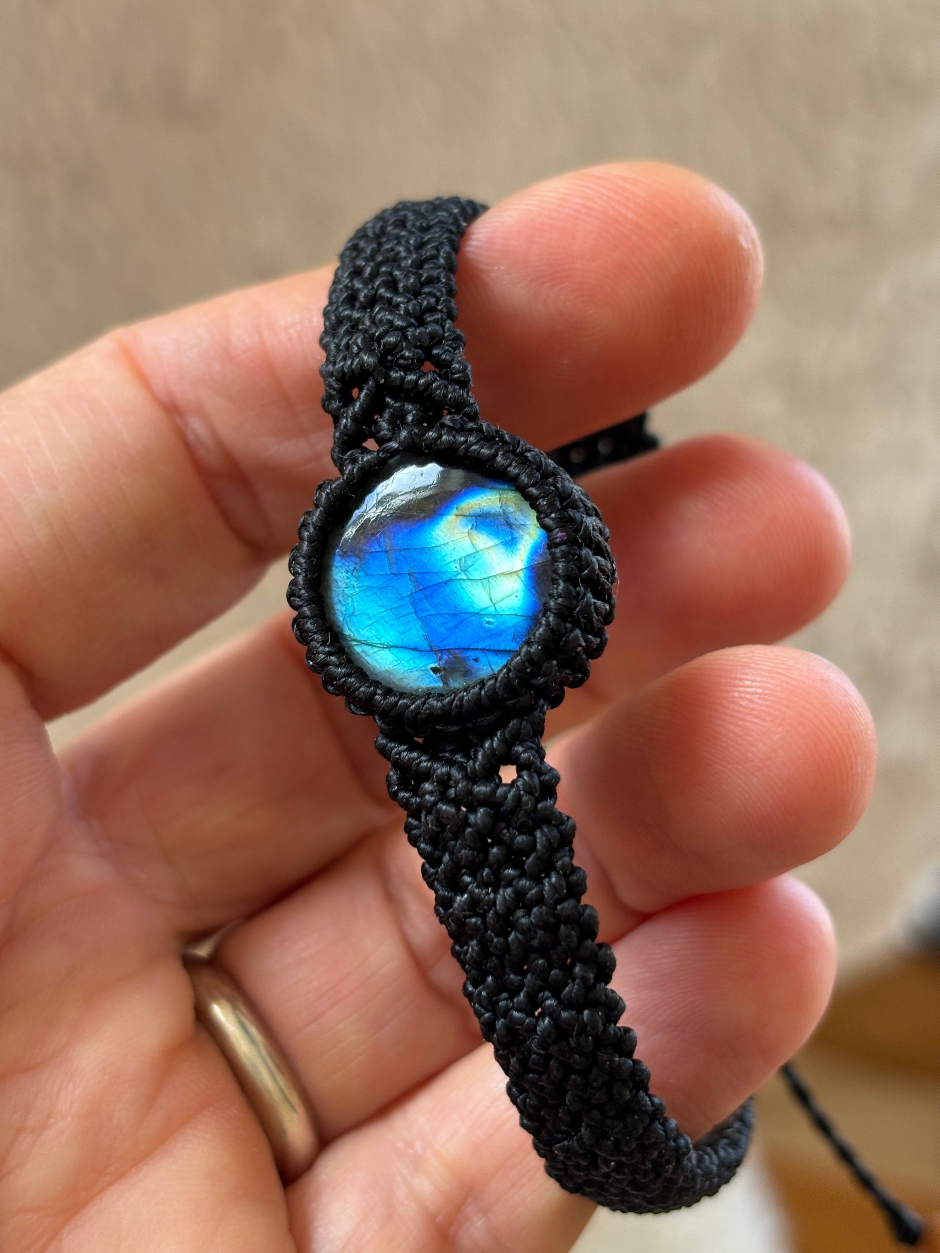 BR003 - Labradorite unisex - Noir