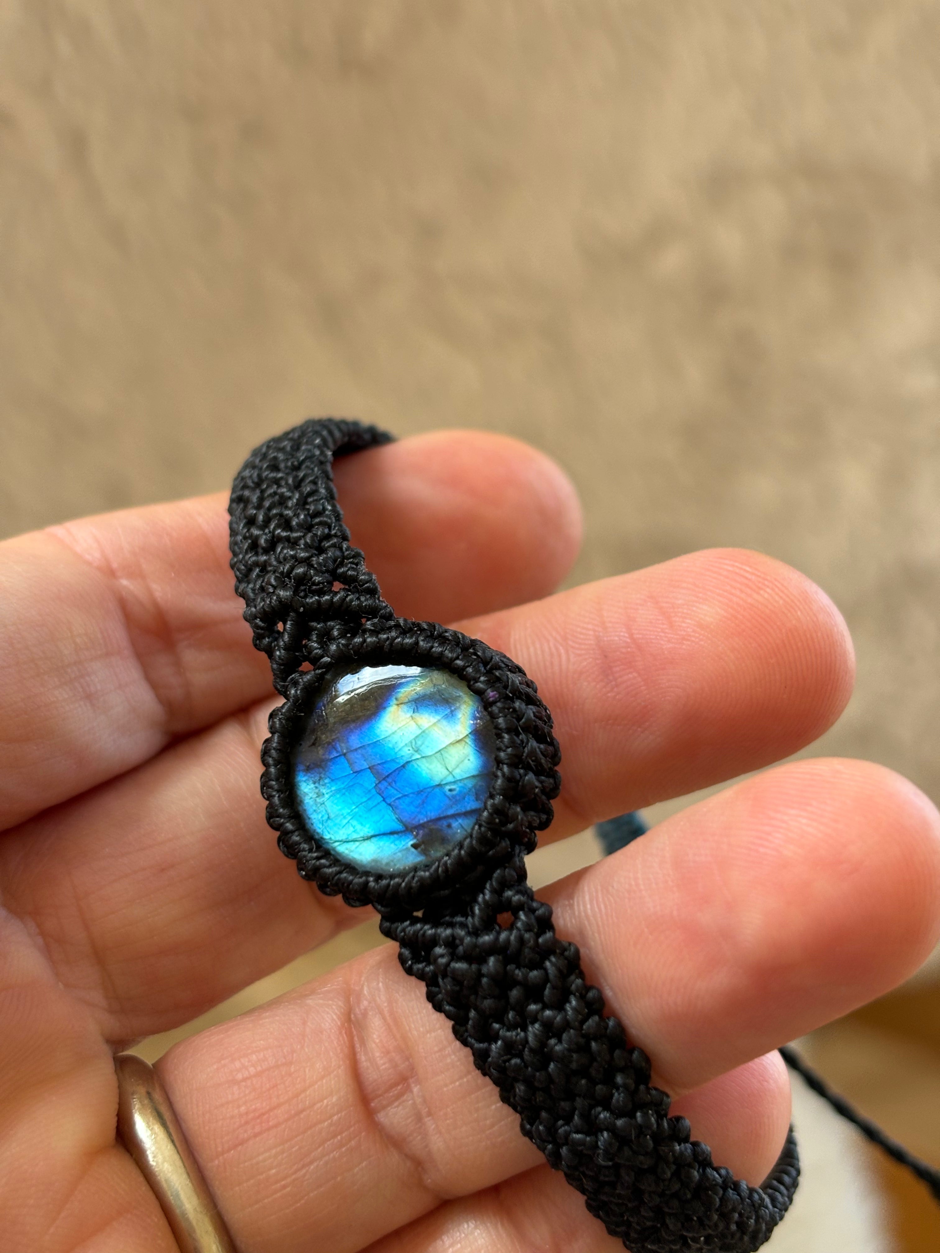 BR003 - Labradorite unisex - Noir