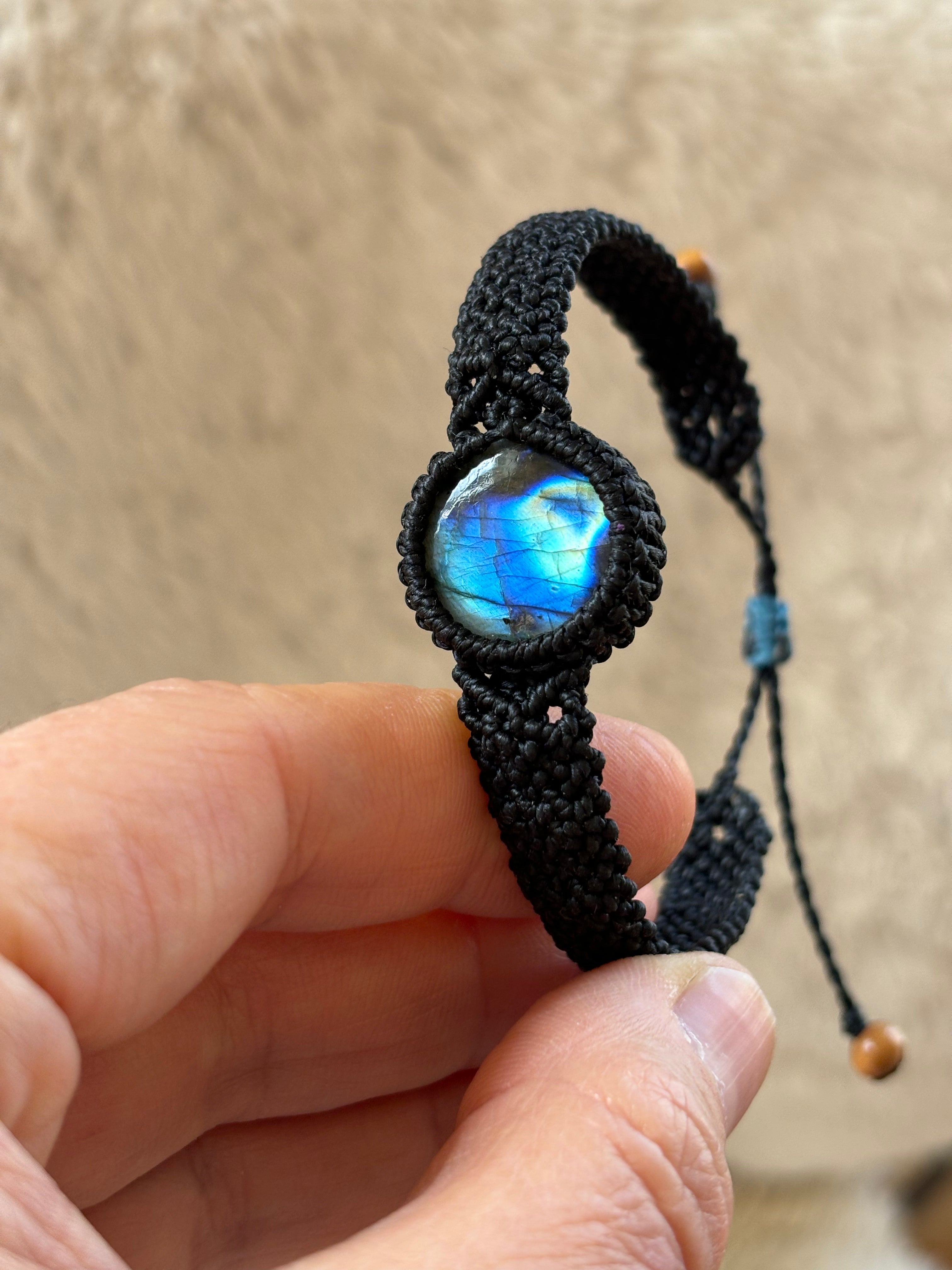 BR003 - Labradorite unisex - Noir