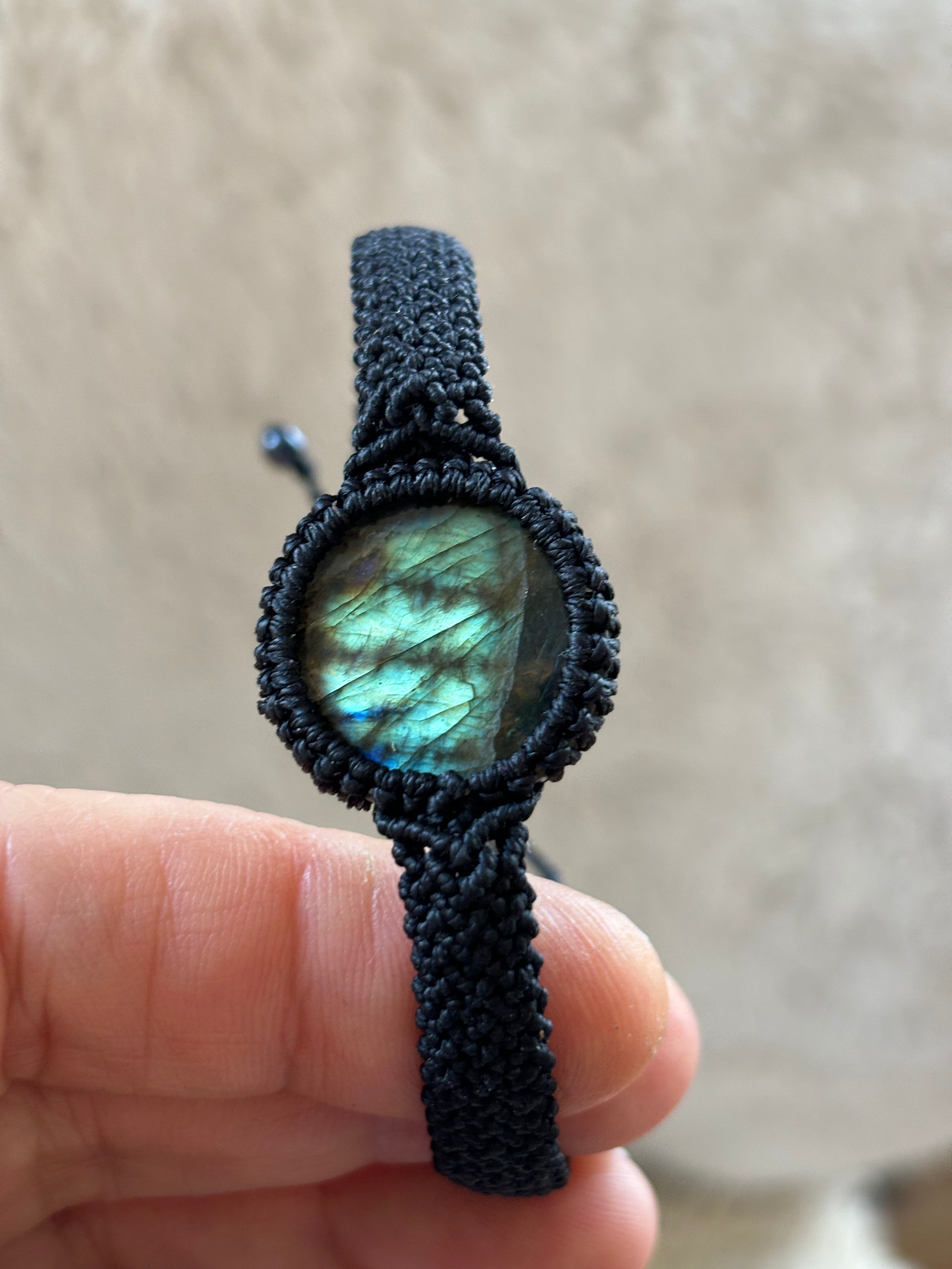 BR005 - Labradorite unisex - Noir