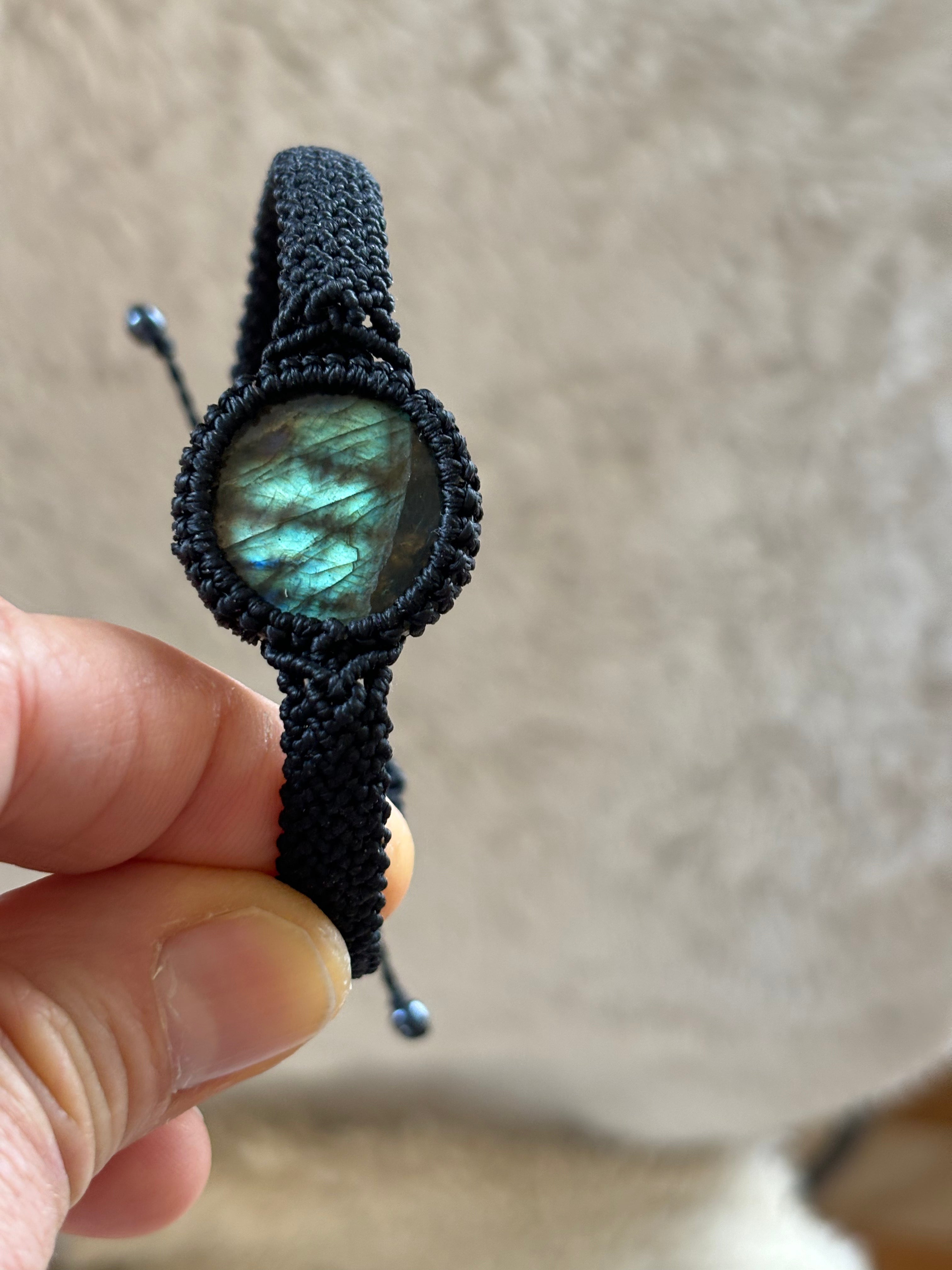 BR005 - Labradorite unisex - Noir