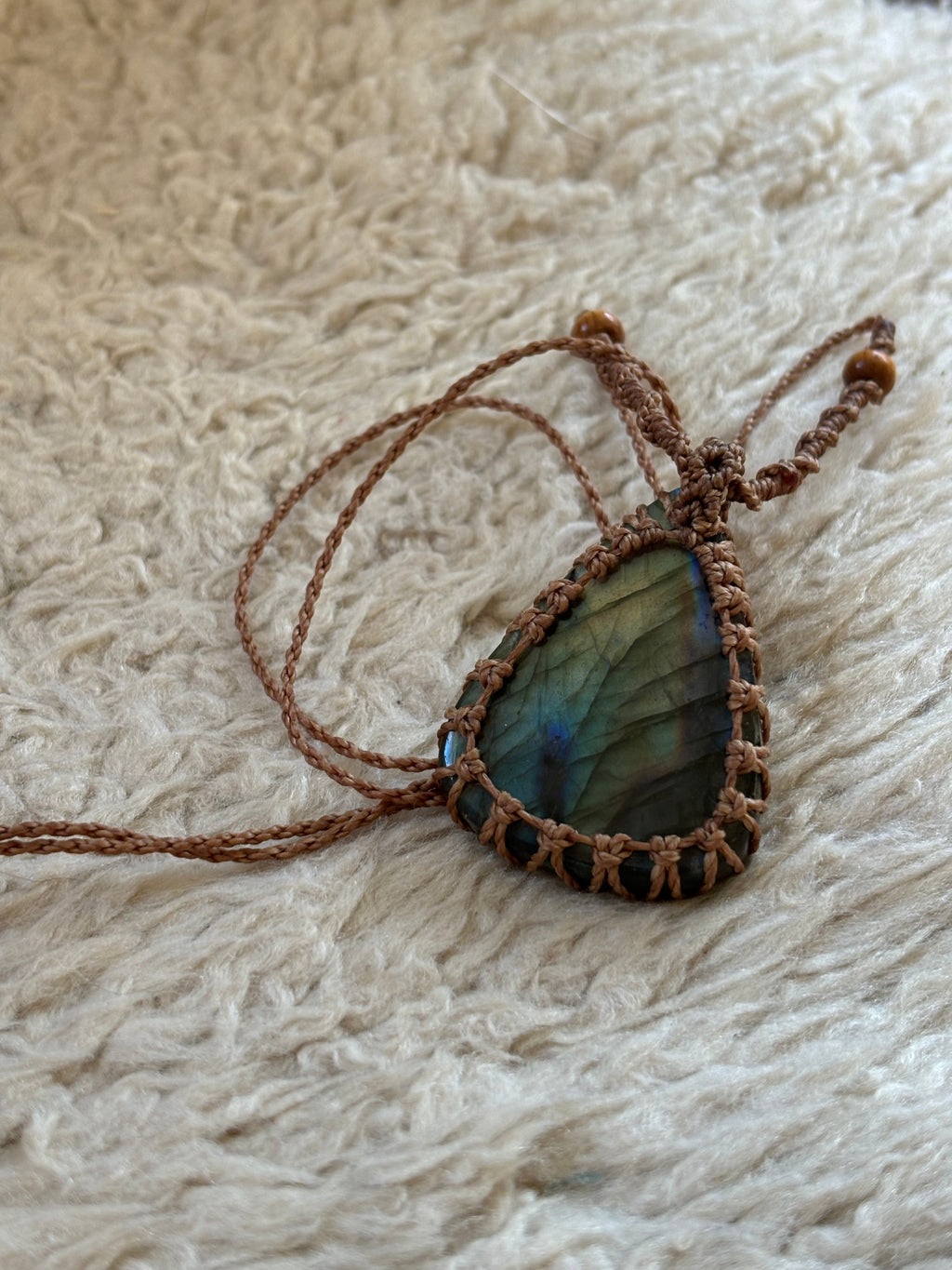 Collier Labradorite goutte-1
