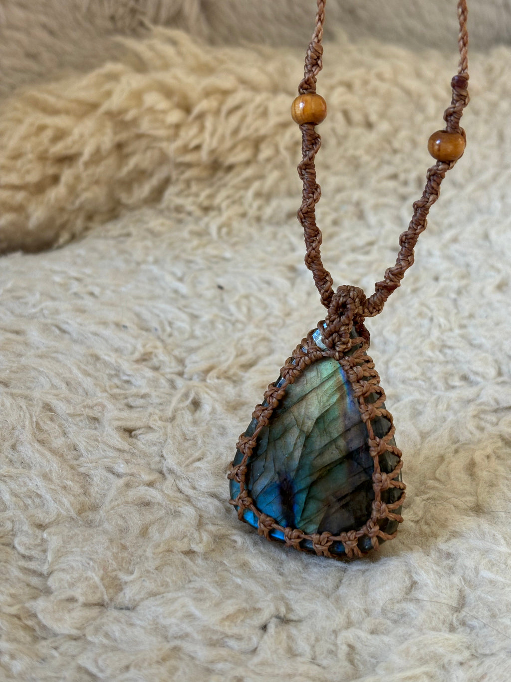 Collier Labradorite goutte-1
