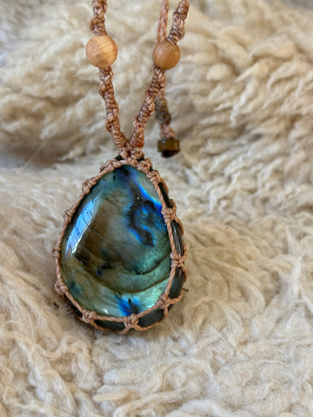Collier Labradorite goutte-4